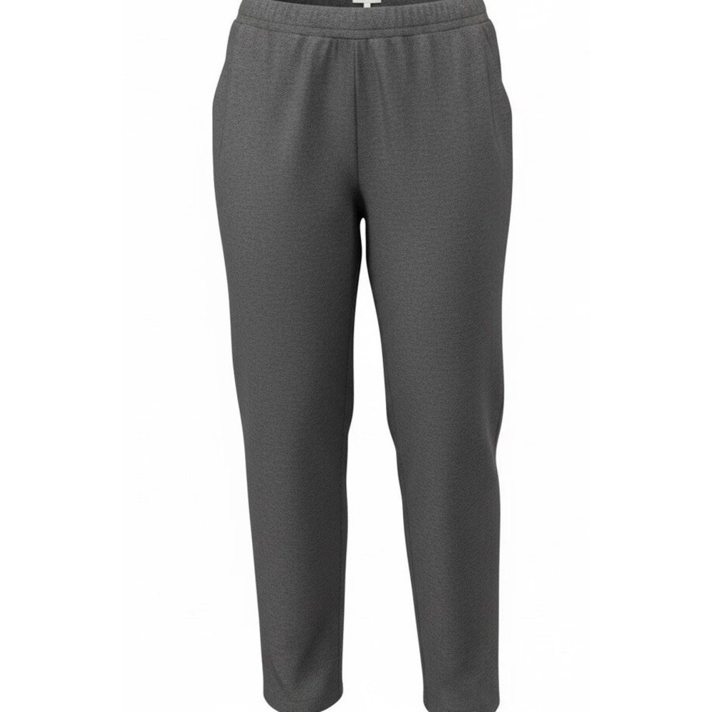 New Talbots Hi Rise Ponte Pants Womens 24W Gray Pull On Stretch Comfy Classy